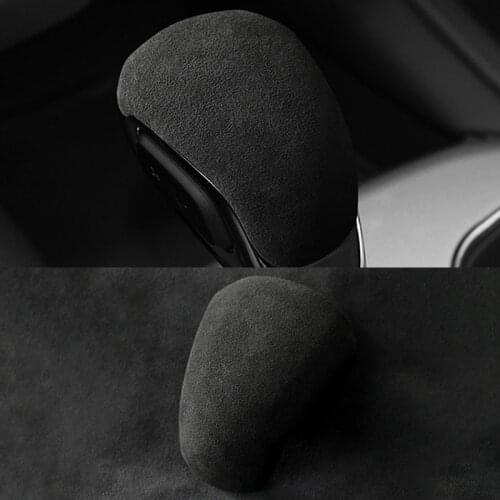 For Chevrolet Blazer 2019 2020 Turn Fur Alcantara Car Accessories Interior Decoration Car Gear Hand Shift Knob Cover