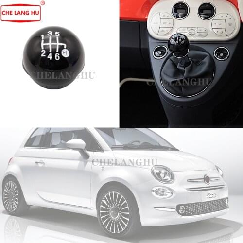 For Fiat 500 2016 2017 2018 2019 Car-styling 6 Speed Gear Shift Stick Knob Level