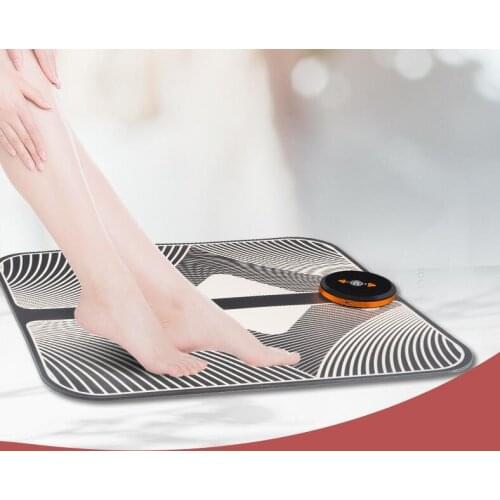 Electric remote control EMS health pad massage instrument home portable pedicure mat wireless intelligent foot care tool