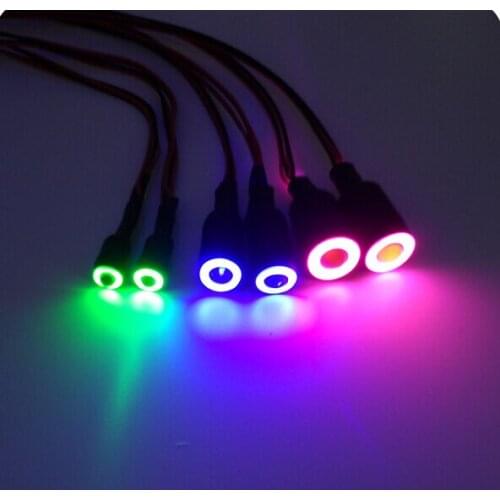 RC Car headlight Round light lamps fish eyes angel eyes for DIY RC Car model Free Shipping