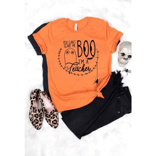 Halloween Teacher Shirt, Teacher Shirts, You Can't Scare Me I'm A Teacher, Halloween Shirts for Teachers, Holiday TeacherO472