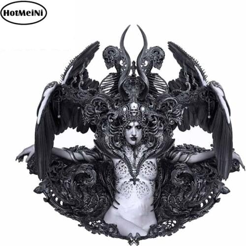 HotMeiNi 13cm For Lilith By Nekro Art Motorcycle Car Stickers Vinyl Material Decal Waterproof for JDM VAN Decoration