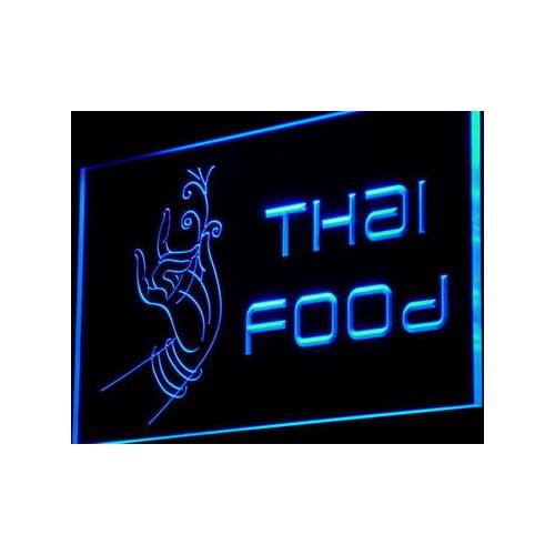 I977 Thai Food Thailand Restaurant Cafe Light Signs On/Off Swtich 20+ Colors 5 Sizes