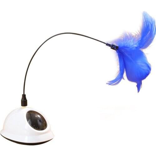 Pet Toy Mouse Laser Toy Turn Laser Cat Toy Electric Funny Pet Supplies Double Effect Electric Feather Qianyi