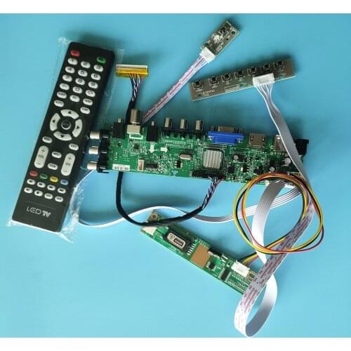Kit For N141I3-L07 1 CCFL Digital DVB-T2 DVB-T 1280X800 Controller board HDMI LCD Panel TV VGA USB AV 30pin 14.1" remote