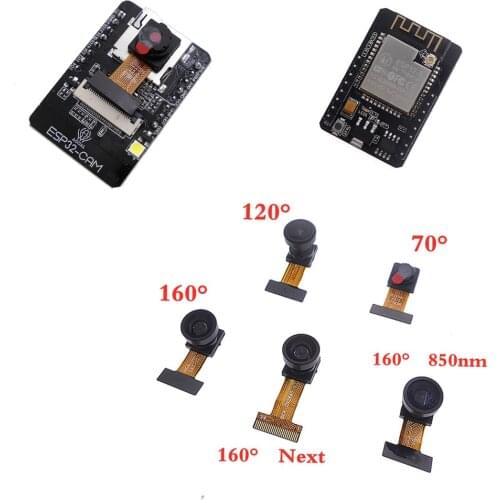 ESP32-CAM WiFi Module 120 degree 160 degree 850nm ESP32-S Development Board 5V Bluetooth with OV2640 Camera Module