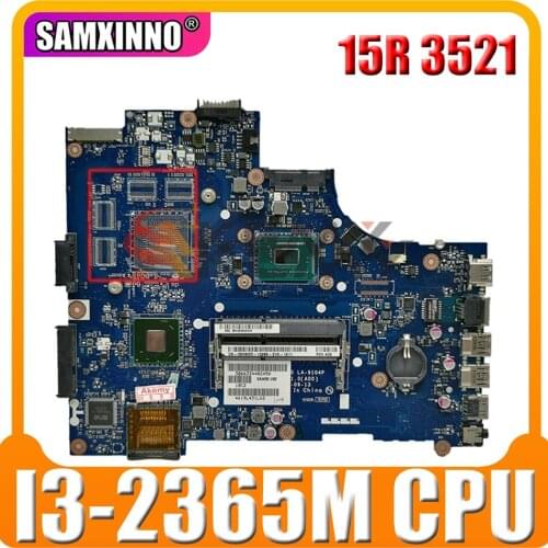 Original Laptop motherboard For DELL Inspiron 15R 3521 5521 I3-2365M Mainboard VAW00 LA-9104P CN-051J3G 051J3G SR0U3 SLJ8E