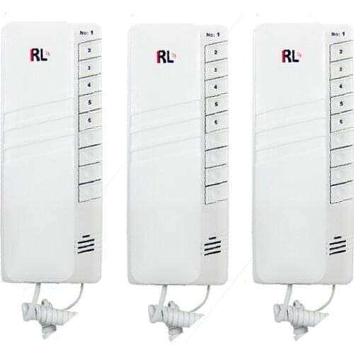 New Arrival Three-way Wired Interphone Home indoor audio 3-way talk intercom system easy installation