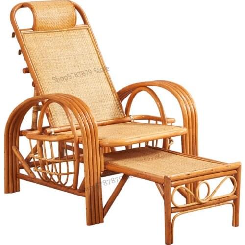 Wicker chair recliner old wicker chair home leisure folding wicker backrest chair lunch break wicker chair kit chair old chair