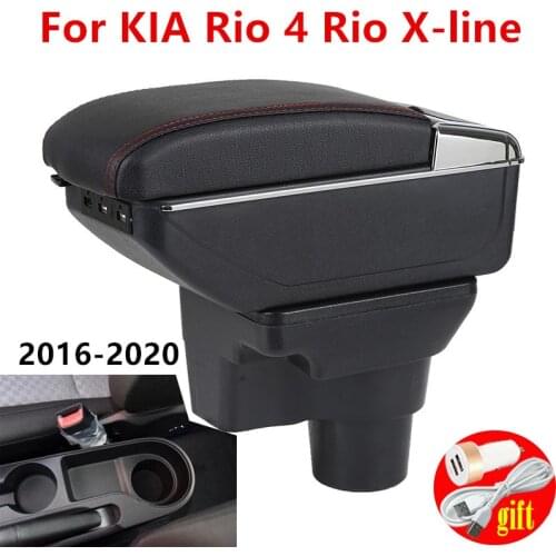 For KIA Rio 4 Rio X-line armrest box For Kia Rio 4 central Store content box car-styling accessories 2016 2017 2018 2019 2020
