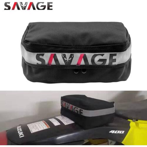 Rear Seat Fender Pack Tool Bag For HONDA CRF CR XR 125 1230 250 400 Universal Motorcycle Dirt Bike Tools Packaging Storage