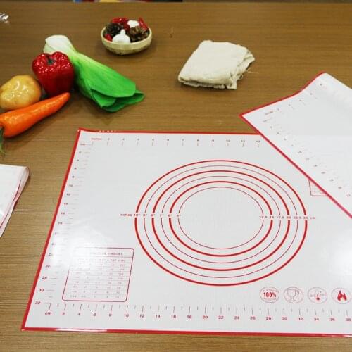 Thicken Non Stick Silicone Baking Mat Reusable Baking Mat Scale Rolling Dough Pad Kneading Cooking Pastry Kitchen Baking Tool