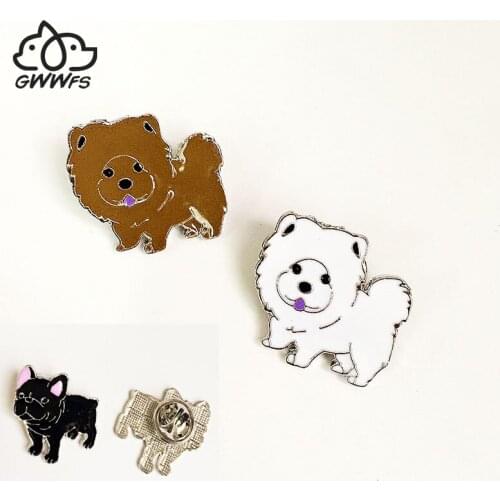 Pin Cartoon Badges Cute Pet Dog Brooches Welsh Corgi Pembroke Schnauzer Husky Enamel Pin Jewelry Denim Jackets Collar Gifts