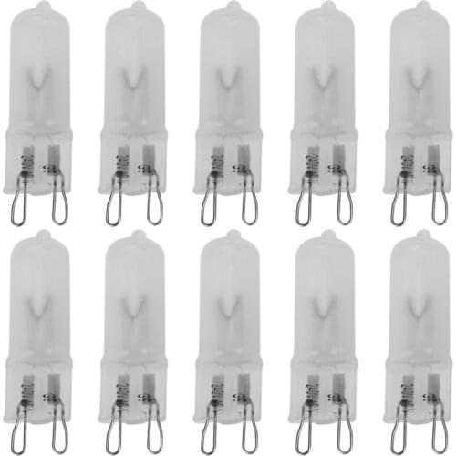 10X G9 Halogen Warm White Office Capsule Frosted Light Bulb Lamp 40W 230V