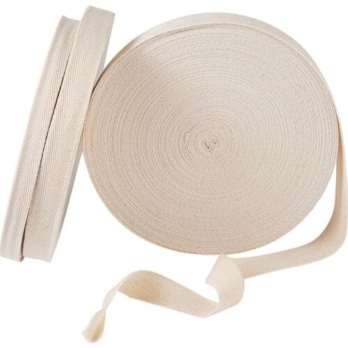 15/16/20/25mm Herringbone Tape Ribbons Cotton Woven Twill Ribbon Sewing Strap Belt Webbing Cloth Garment Making DIY Accessories