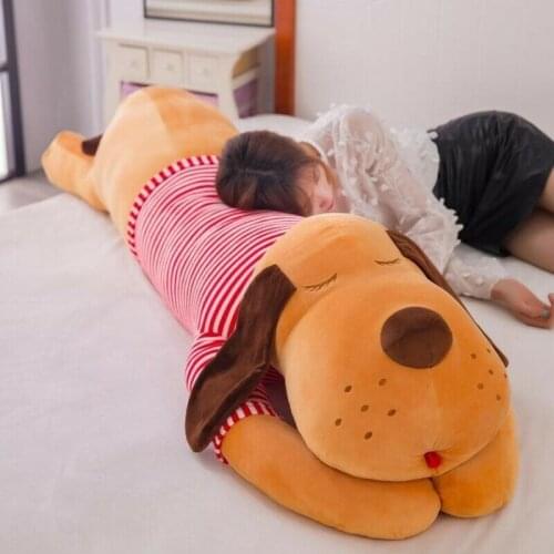 180cm/70.8" Brown Sausage Dog Plush Toy Giant Dog Pillow Big Dog Doll Gift Plush Toys