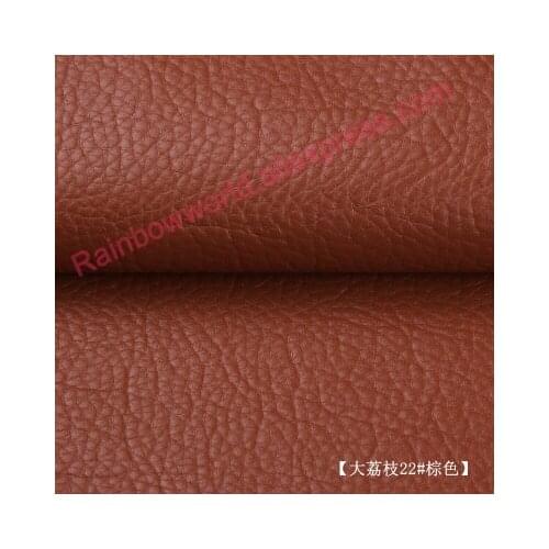 22# brown High Quality Giant Pebble PU Leather fabric like leechee for DIY sofa table shoe bags bed material (50*69cm/piece)