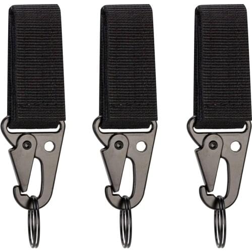 3PCS Tactical Belt Keeper with Key Clip for Duty Gear Belt Key Holders Keep Key Ring Easily Accessible
