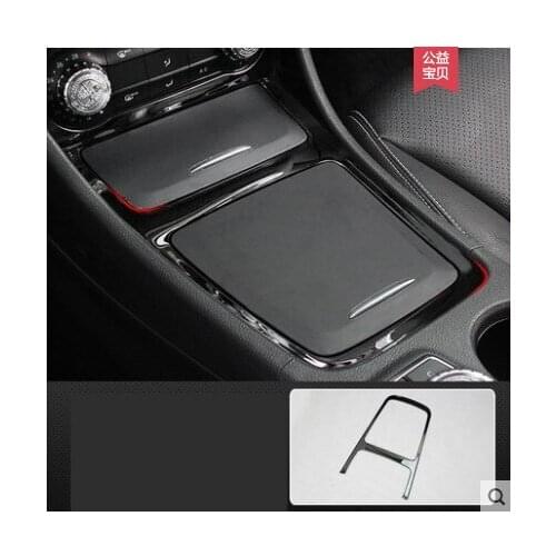 Car Central Control Armrest Storage Box Frame Decoration Cover Trim For Mercedes Benz GLA X156 CLA C117 A Class Accessories