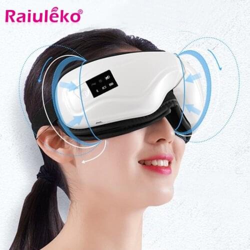 Wireless Eye Massager Air Compression Eye Massage Bluetooth Eye Massage Heated Goggles Anti Wrinkles Eye Care USB Recharge Fold