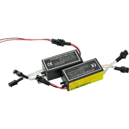 2pcs CCFL driver inverter ignition power blocks for ccfl angel eyes drl driver projector lens