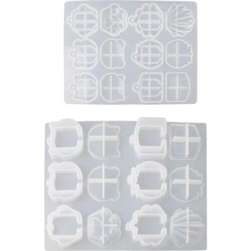 Cat Bear Shell Shape Key Tag Resin Mold Key Covers Epoxy Resin Mold Tools Dropshipping