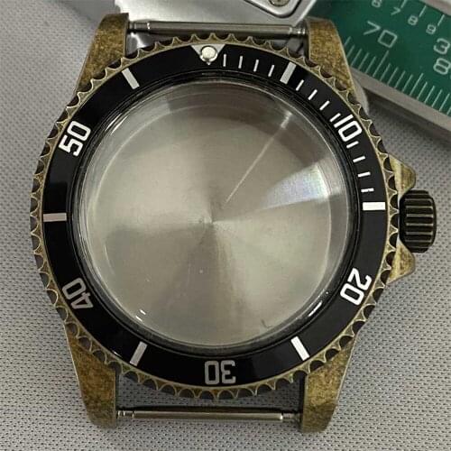 Stainless Steel Case 39.5mm watch case Aluminum Bezel for Japanese NH35/NH36 watch case for eta movement Modification Part