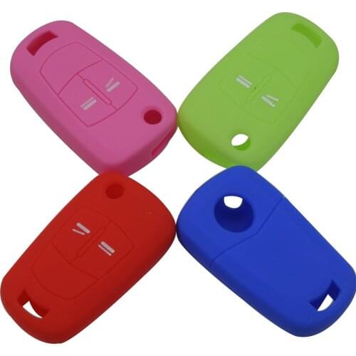 Kutery 10pcs 2 Buttons Key Case Silicone Protect Shell For Vauxhall Opel Corsa Astra Vectra Signum