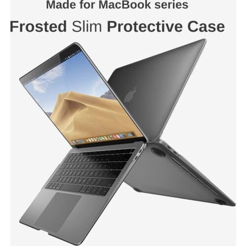 Laptop Case Lightweight Transparent TPU for 12 13 15 16 Inch MacBook Air Pro Touch Bar Retina Slim Frosting Protective Cover
