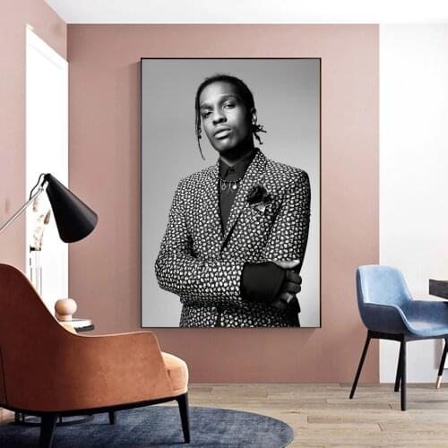 Asap Rocky Poster Music Star Singer Canvas Print Art Wall Painting Home Decoration (No Frame)
