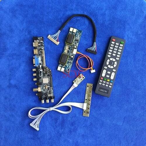 KIT DVB Signal Digital 4CCFL LCD Drive Card 1280*1024 LVDS 30Pin Fit LM170E01-A4/A5/A6K1/G5/TLA1/TLB3 HDMI-compatible USB AV VGA