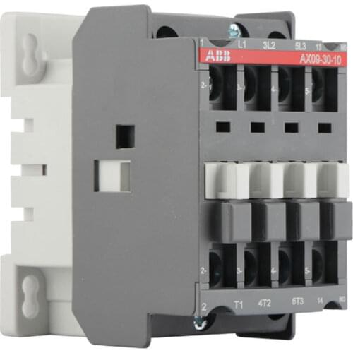 ABB AC contactor AX09-30-10 AX12-30-10 AX18-30-10AX25-30-10 220V380V 9A12A18A25A Main contact3NOAuxiliary contact1NO
