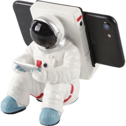 Creative Office Desk Decoration Resin Mobile Phone Stand Astronaut Household Goods Crafts Family Mobile Phone Holder