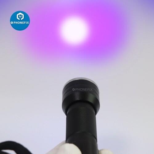 LED UV Flashlight Ultraviolet Torch Mini UV Black Light Pet Urine Stains Detector Scorpion Hunting Mobile Phone Screen Repair