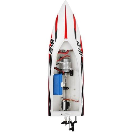 Remote Control Boat for Pools & Lakes, WLtoys WL912-A RC Boats for Kids & Adults, Self Remote Controlled Boat (Red)