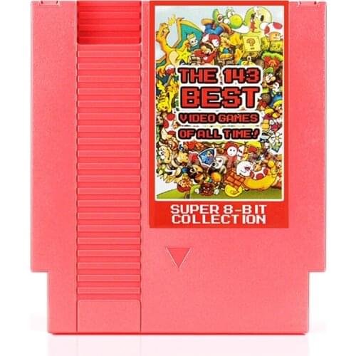 THE 143 BEST VIDEO GAMES OF ALL TIME! Contra/Earthbound/Megaman 123456/Turtles 1234 72 Pins 8 Bit Game Card