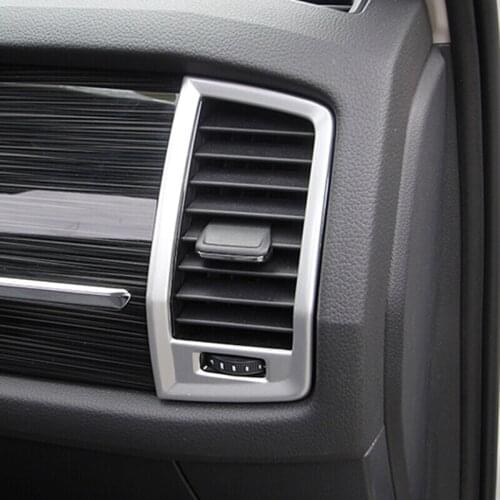 Fit For Skoda Kodiaq 2017 2018 ABS Matte Car left and right air outlet Cover Trim car styling accessories 2pcs