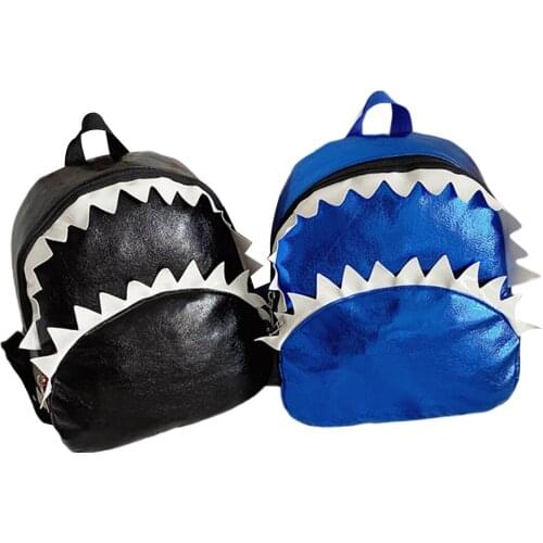 2021 Lovely New Toddler Kids Backpack Cute Cartoon Shark Style Daypack School Bag for Little Boys Girls