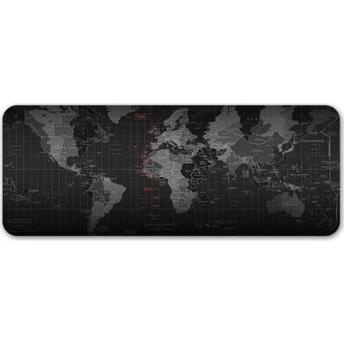 Extra Large World Map Mouse Pad Gaming Mousepad Natural Rubber Mousepad Anti-slip Computer Keyboard Mat Mouse Keyboard Desk Mat