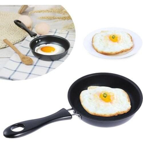 12cm Portable Cooking Pan Round Mini Egg Frying Pan Egg Omelet Pancake Pot Non-Stick Breakfast Pans Kitchen Tools Cookware