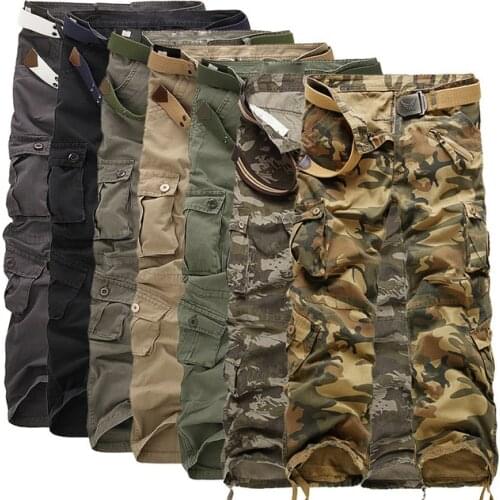 Spring Autumn washing Multi-pocket camouflage overalls men cotton military uniform pants men baggy cargo pants men,size 28-40