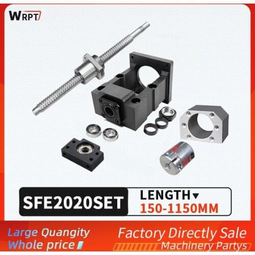 Ball screw SFU2020 + SFE nut + HM15-57 / 15-60 (cast iron) + BF15 + coupling XB30 * 40 + DSG20H, L = 200MM-1150MM