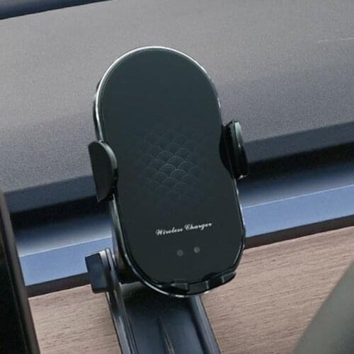 Smart Wireless Charger For Tesla Model 3 2020 Car Phone Holder Car Mount Intelligent Infrared For Air Vent Mount