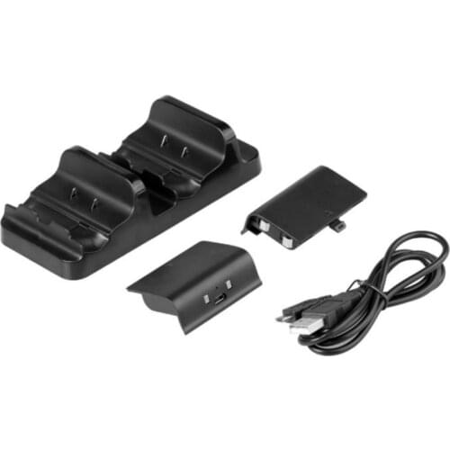Universal Dual Charging Dock Controller Charger 2pcs Rechargeable Batteries for XBOX ONE Rechargeable Battery Stand