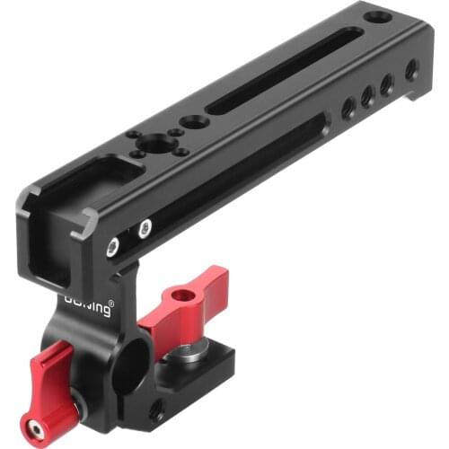 BGNing Top Handle Grip with Cold Shoe Adapter 15mm Rod Clamp for 5D2 GH4 DSLR Camera Rig Camera Cage Funtional Cheese Handle