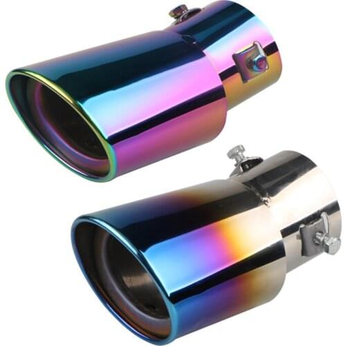 GM stainless steel tail throat exhaust system muffler pipe is suitable for most car decoration accessories