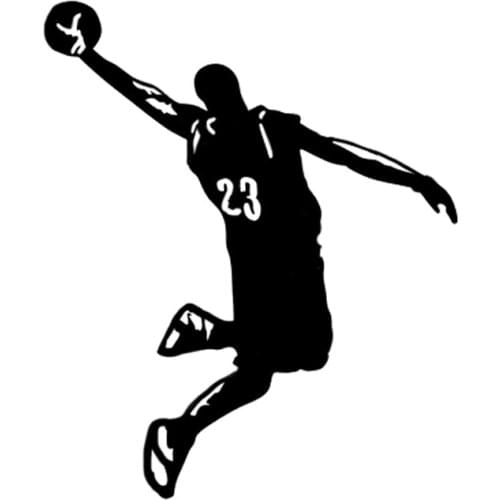 Funny Basketball Cute Boy Car Decals High Quality Car Decoration Personality PVC Waterproof Decals Cover Scratches Waterproof