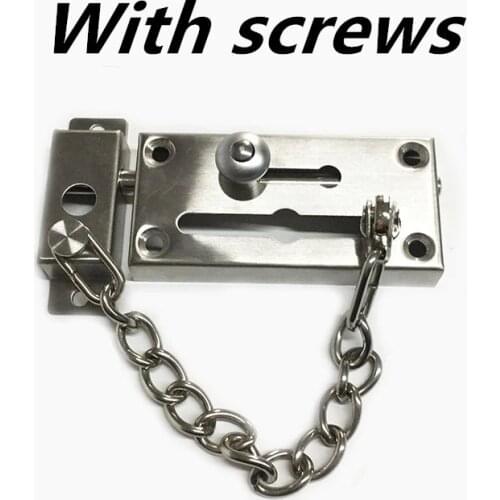 Stainless Steel Door Door Chain Lock Security Guard Lock Protection Chain Security Bolt Lock Cabinet Lock Tool Door Chain Lock