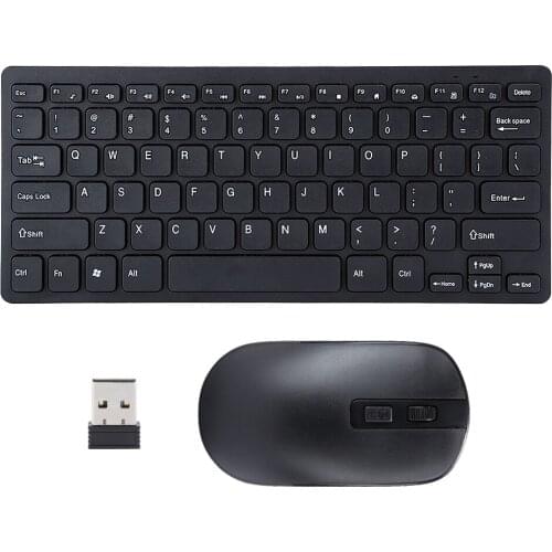 2.4G Wireless Keyboard Mouse Combo 1200DPI USB Mouse USB Floating Buttons Keyboard Set For Home Office Laptop Computers TVs