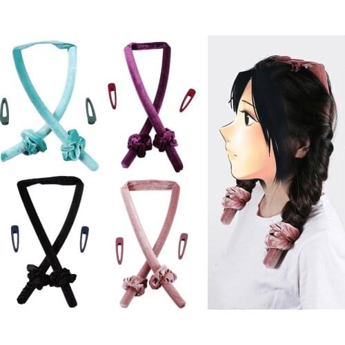 Heatless Hair Curlers, No Heat Hair Curl Rod, Soft Sponge Hair Rollers DIY Hair Styling Tools for Natural Hair